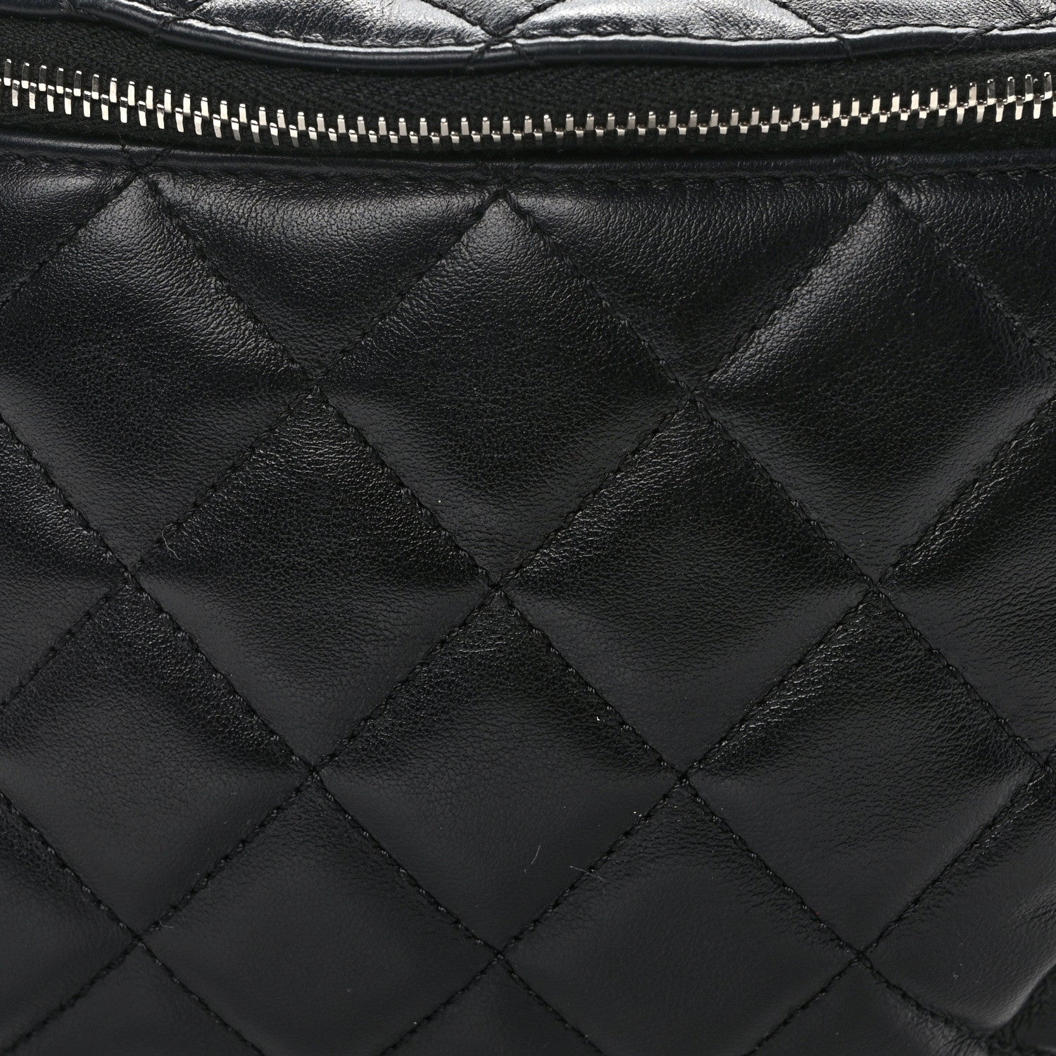 Chanel Calfskin Quilted Waist Belt Bag Black 8 of 10
