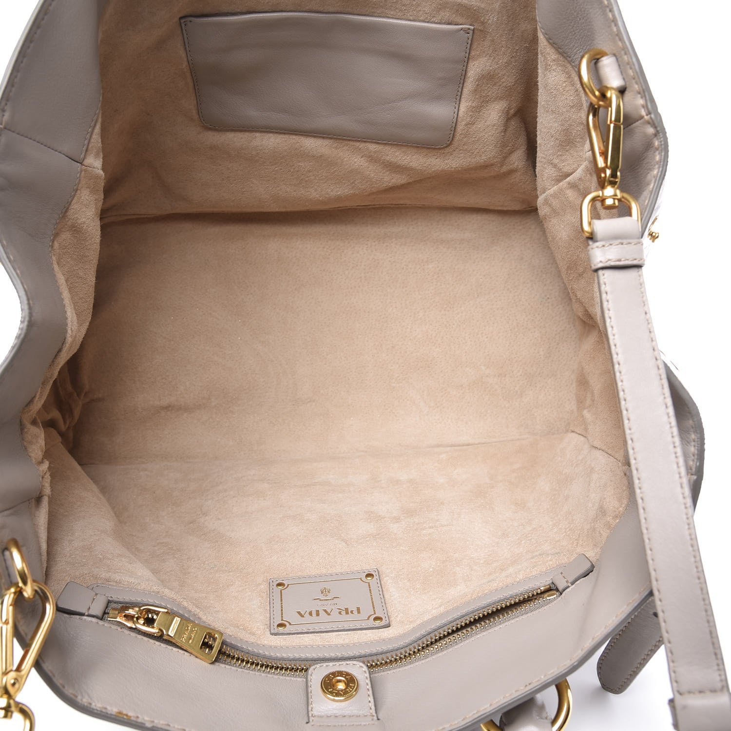 Prada Soft Calf Tote Pomice 4 of 9