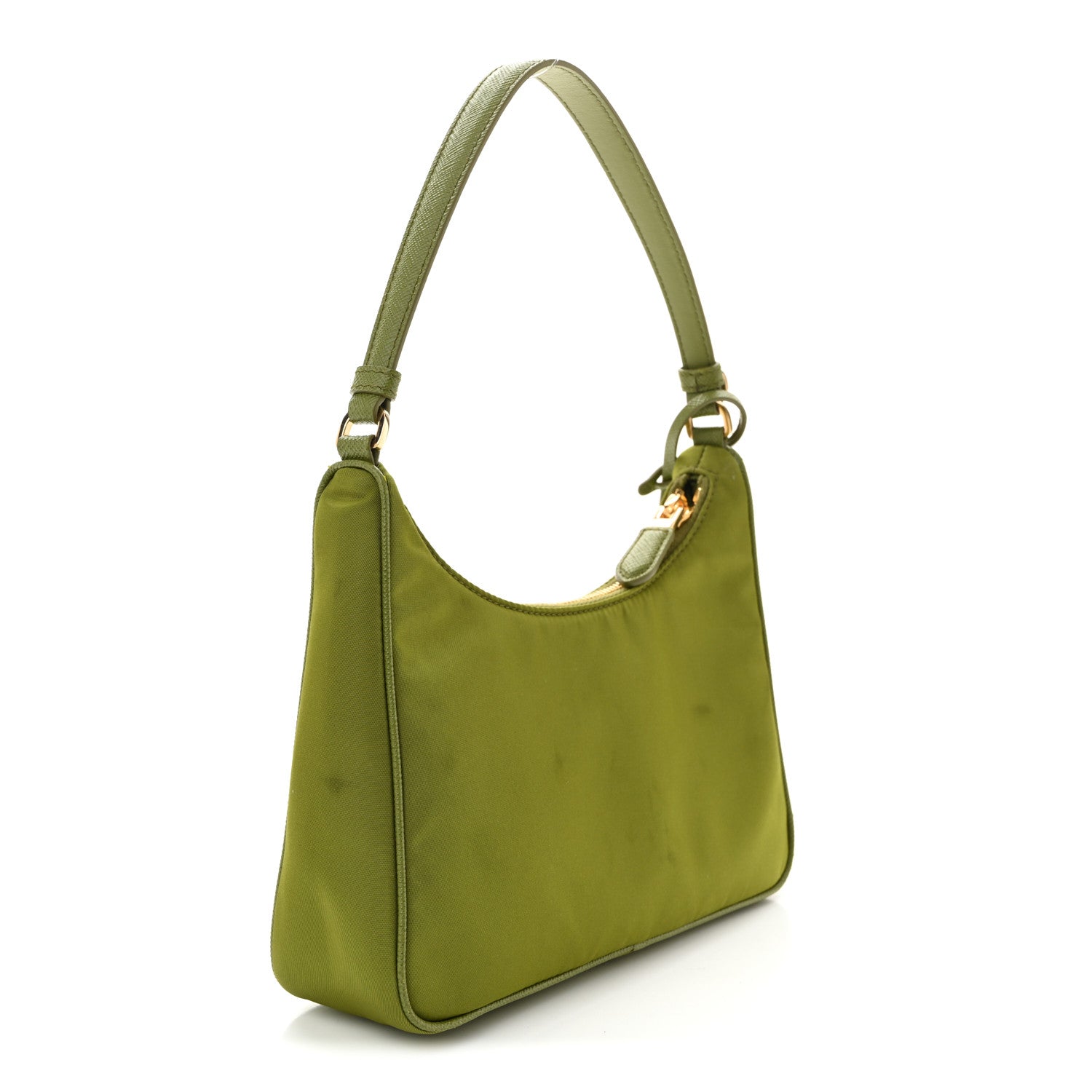 Prada Re-Nylon Saffiano Mini Re-Edition 2005 Bag Ivy Green 3 of 12