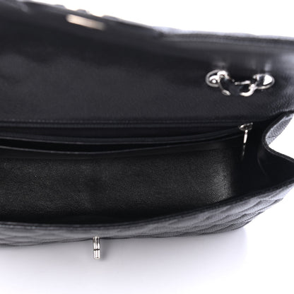 Chanel Caviar Quilted Jumbo Single Flap Black 4 of 4