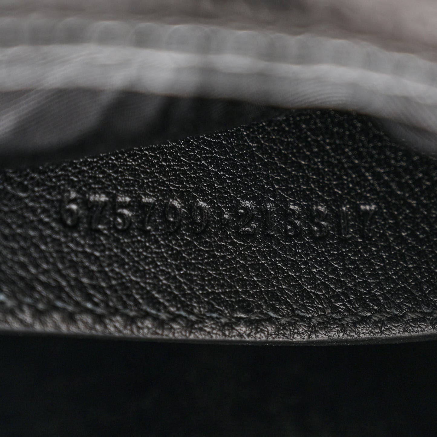 Lizard Sequin GG Monogram Mini Jackie 1961 Hobo Black White