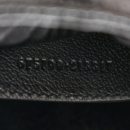 Gucci Lizard Sequin GG Monogram Mini Jackie 1961 Hobo Black White 7 of 12