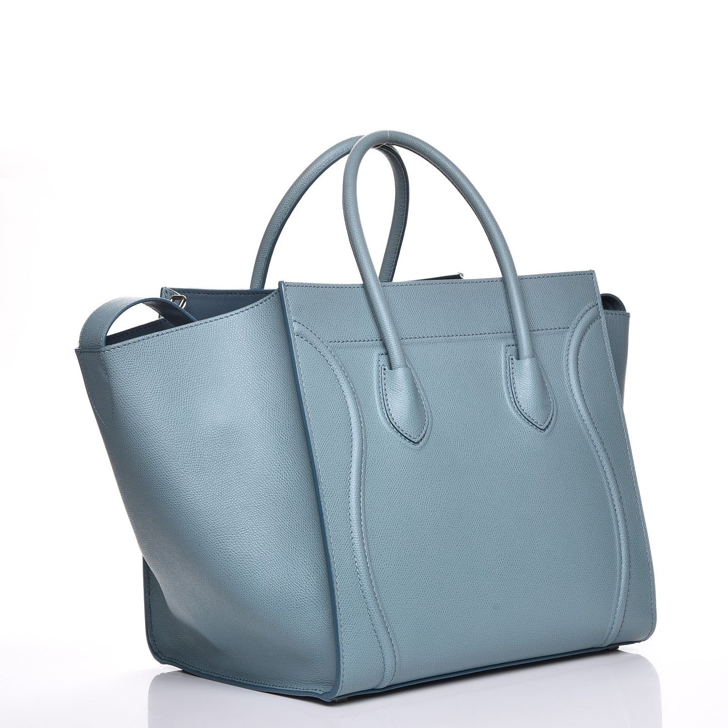 Grained Calfskin Medium Phantom Luggage Sky Blue