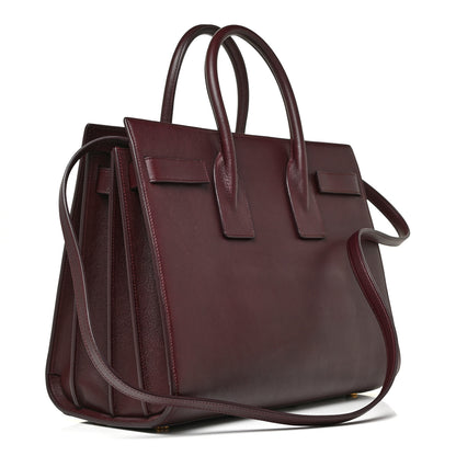 Saint Laurent Calfskin Small Sac De Jour Amarena 3 of 19