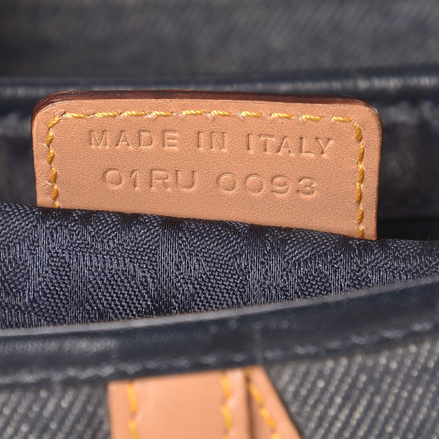 Christian Dior Denim Calfskin Saddle Bag Blue 7 of 9