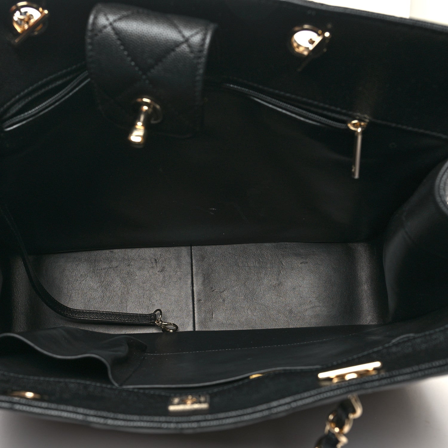 Chanel Caviar Quilted Large Shopping Tote Black 5 of 11