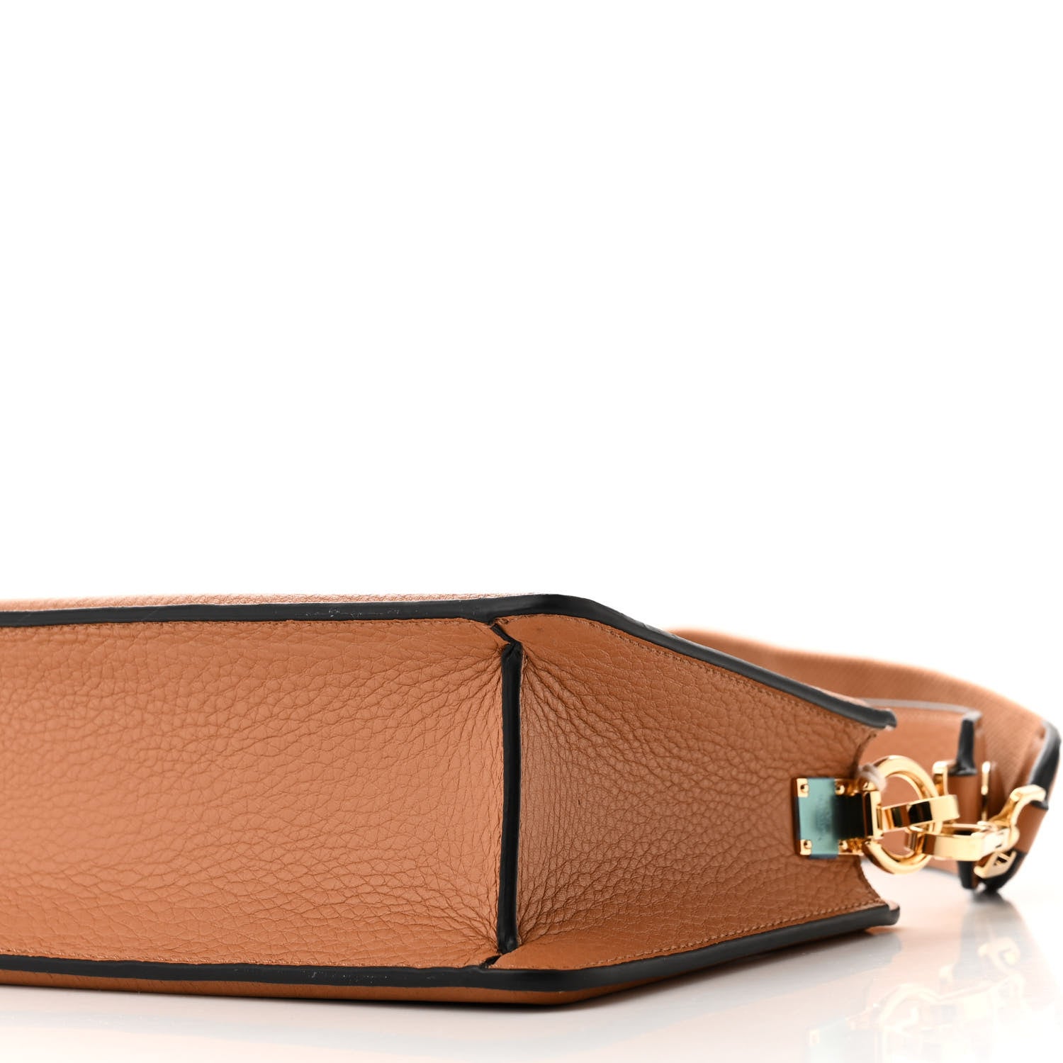 Valentino Garavani Calfskin Vlogo Shoulder Bag Almond Beige 9 of 9