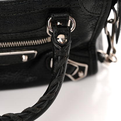 Balenciaga Chevre Silver Metallic Edge Hardware Nano City Black 20 of 20