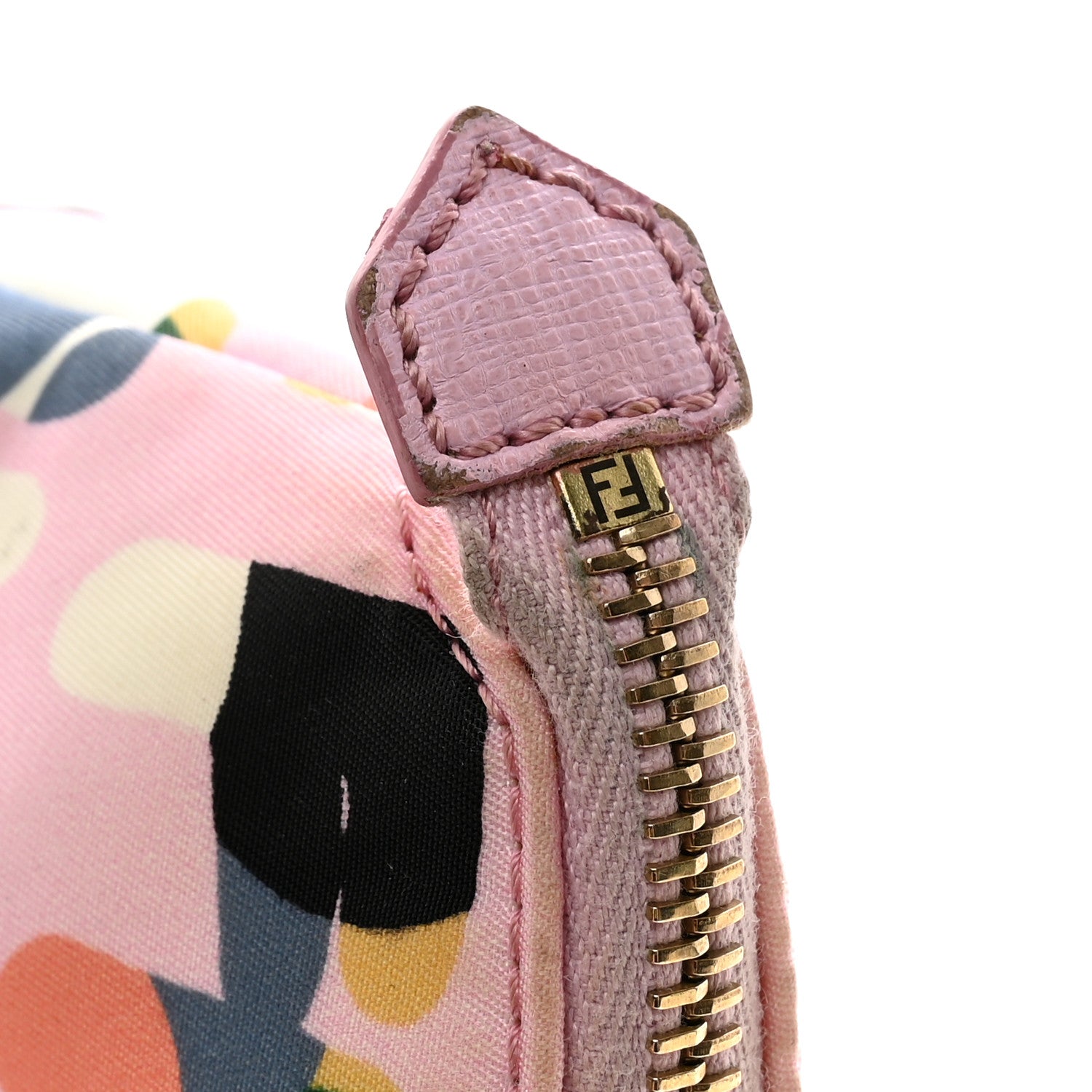Fendi Nylon Roma Print Large Cosmetic Pouch Lavanda Multicolor 12 of 12