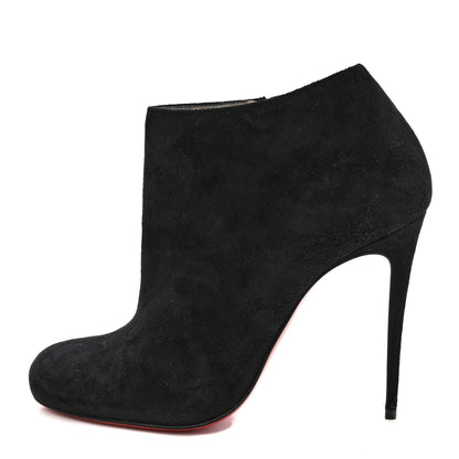 Christian Louboutin Suede Bellissima 100 Ankle Boots 36.5 Black 1 of 8