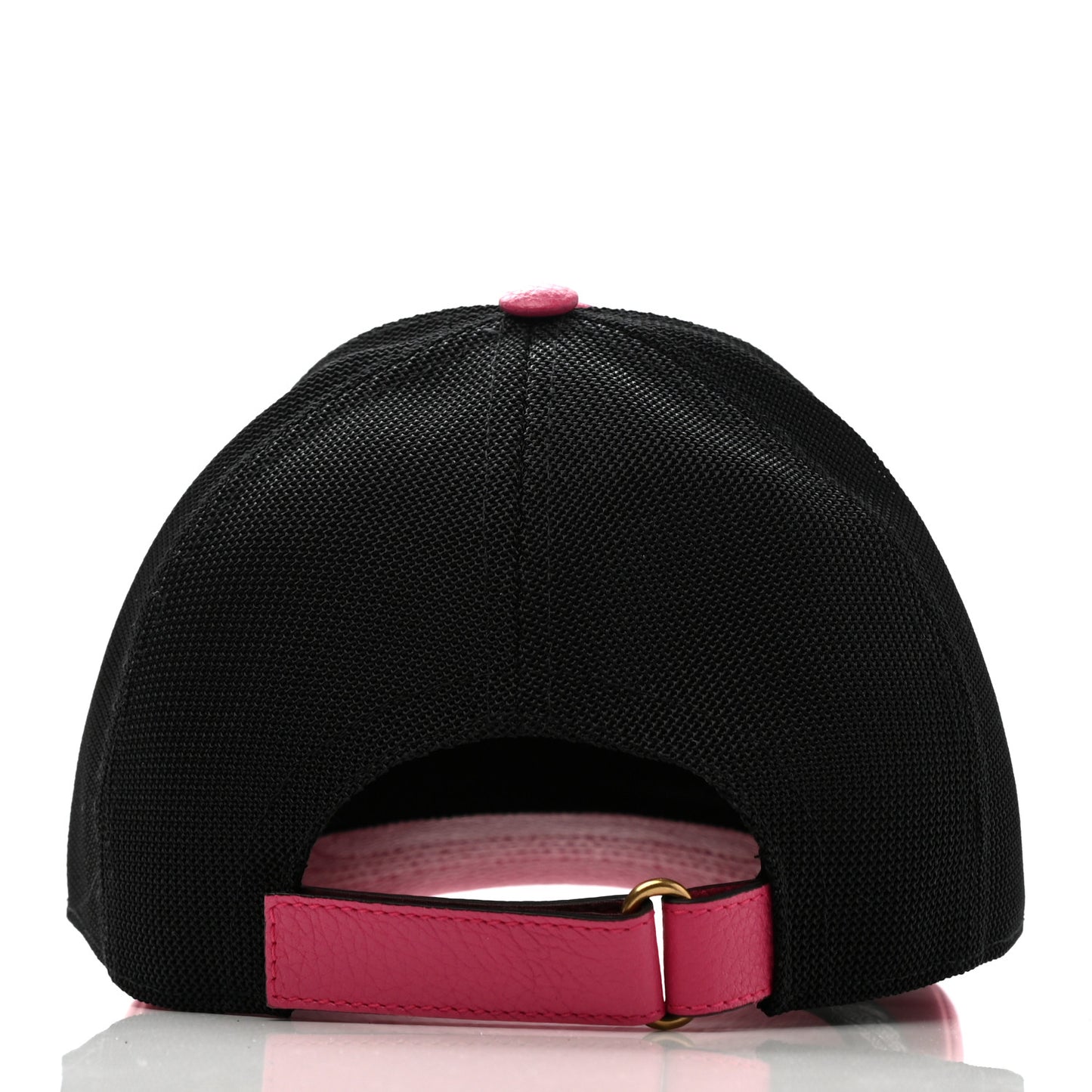 Grained Calfskin Logo Baseball Hat S Box Pink