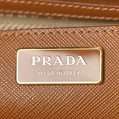Prada Saffiano Medium Galleria Double Zip Tote Caramel 6 of 12