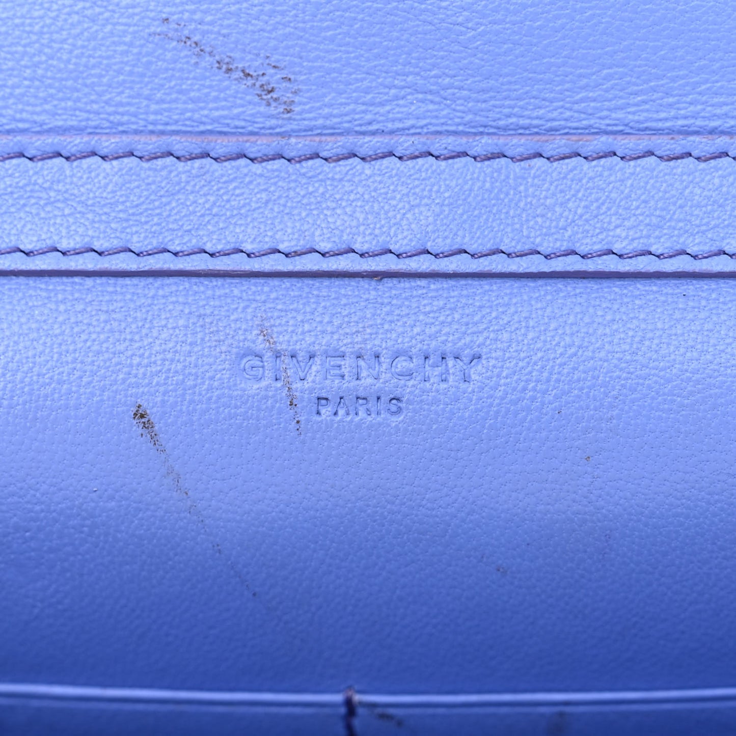 Sugar Goatskin Pandora Chain Wallet Blue