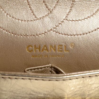 Chanel Aged Calfskin 2.55 Reissue 226 Flap Metallic Gold 8 of 11