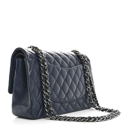 Chanel Lambskin Quilted Medium Double Flap Navy 3 of 12