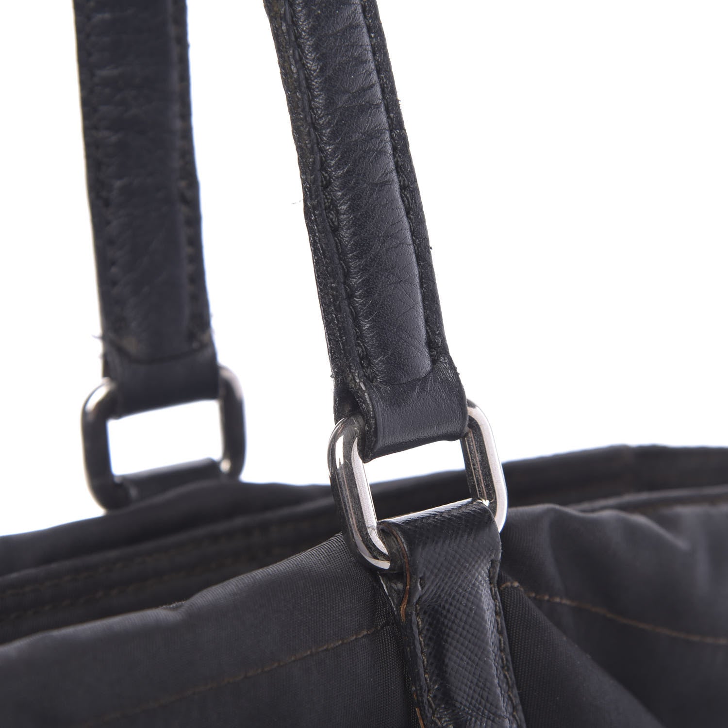 Prada Saffiano Tessuto Nylon Tote Black 18 of 22