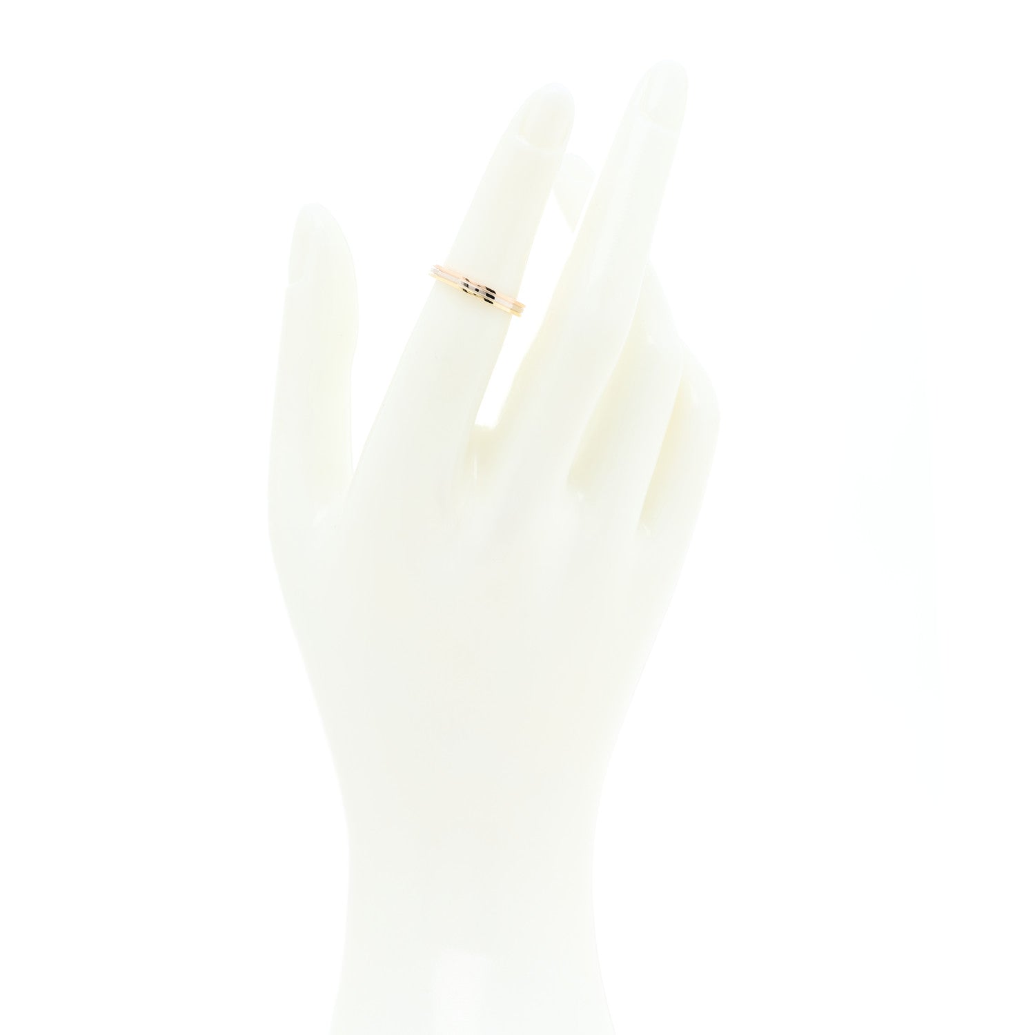 Cartier 18K Pink White Yellow Gold 2.5mm Vendome Louis Cartier Wedding Band Ring 49 5 2 of 4