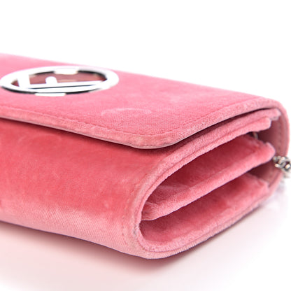 Fendi Velvet F is Fendi Wallet on Chain Candy Pink 9 of 10