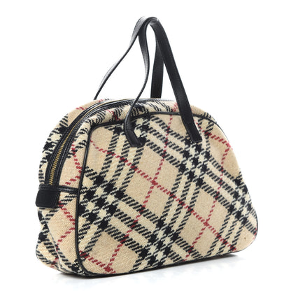 Burberry Wool Check Bowler Beige 3 of 13