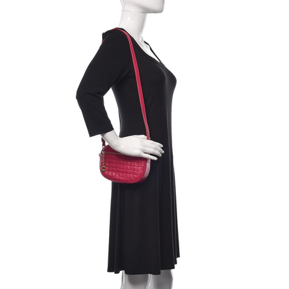 Celine Calfskin Quilted Small C Charm Bag Pink 2 of 11