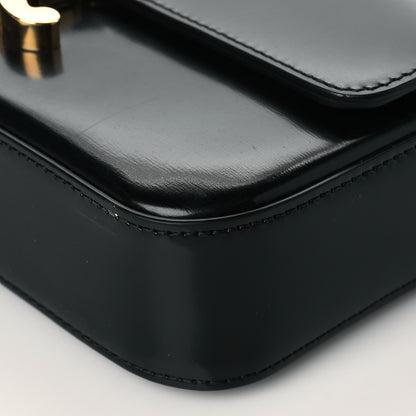 Celine Shiny Calfskin Triomphe Chain Shoulder Bag Black 8 of 8