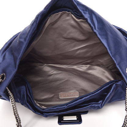 Chanel Satin Large Bow Bag Blue 5 of 10