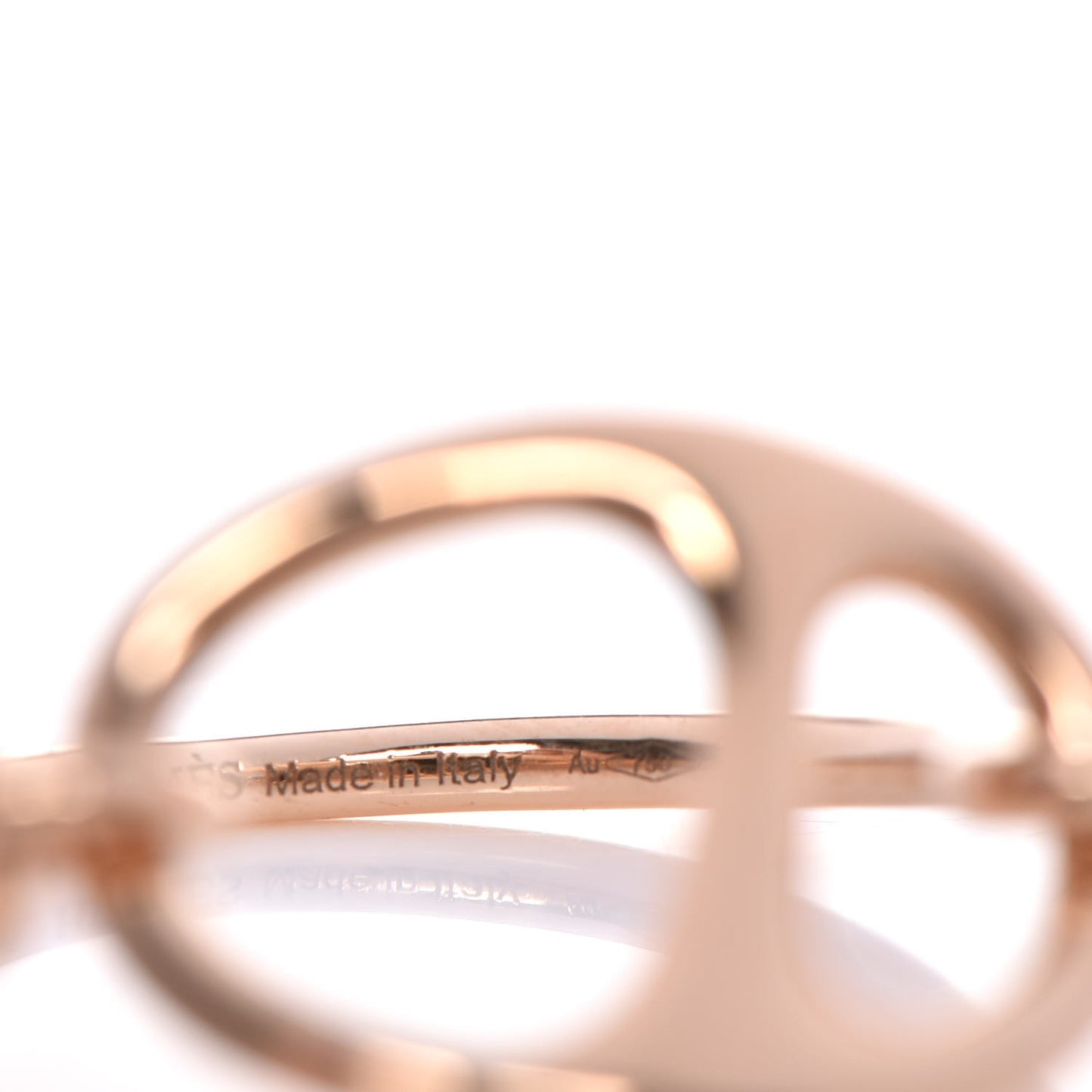 18K Rose Gold Small Chaine d'Ancre Punk Ring 51 5.75