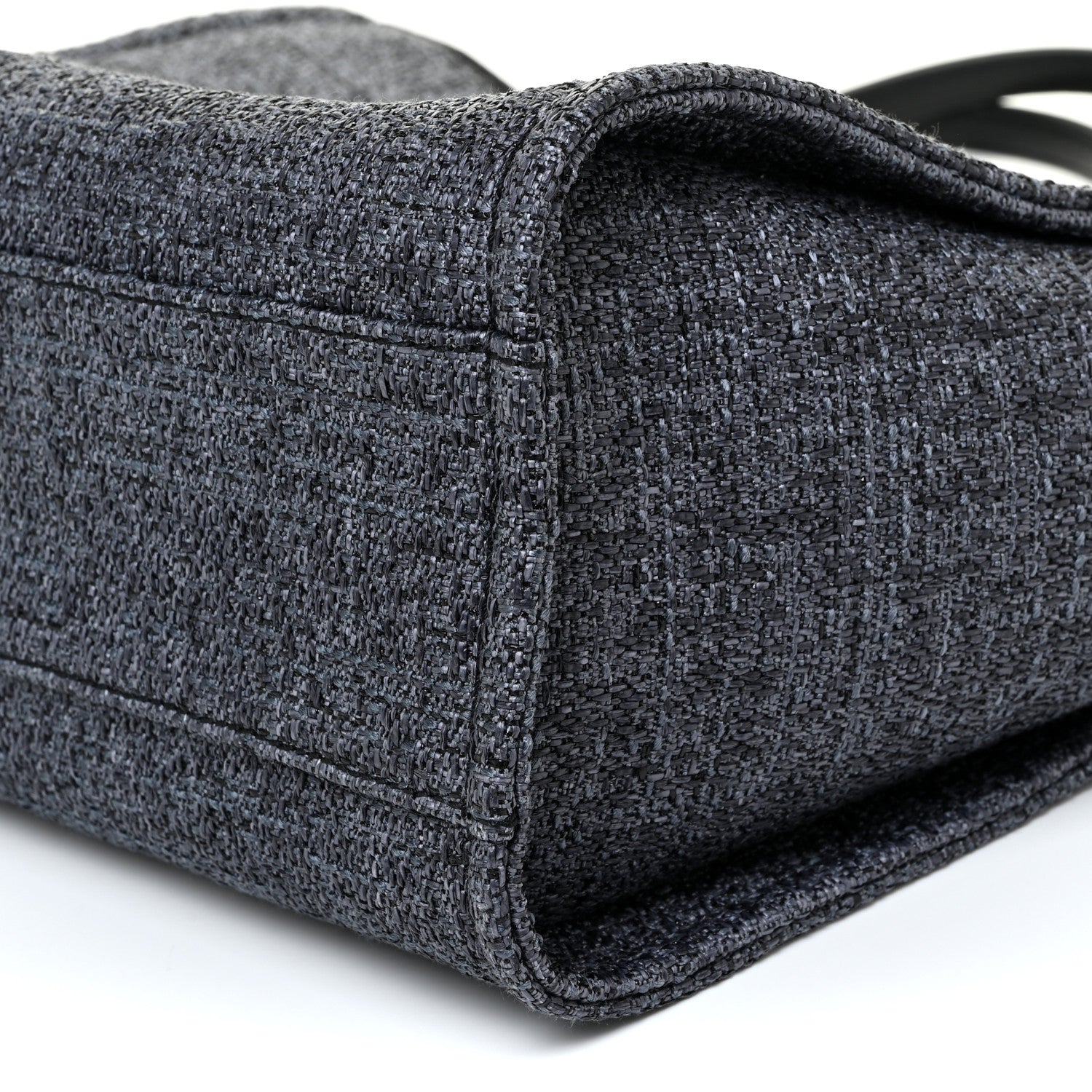 Chanel Lurex Boucle Small Deauville Tote Black 10 of 11