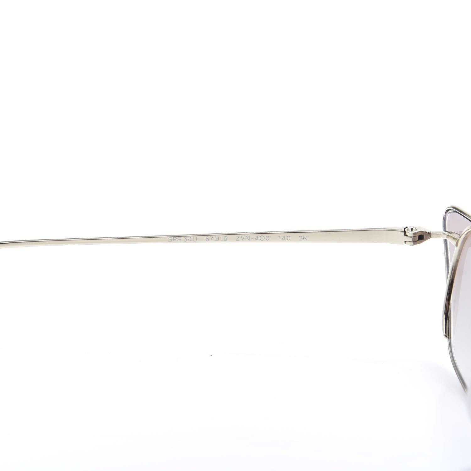 Prada Cat Eye Sunglasses SPR 64U Light Gold 5 of 8