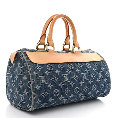 Louis Vuitton Monogram Denim Neo Speedy Blue 3 of 12