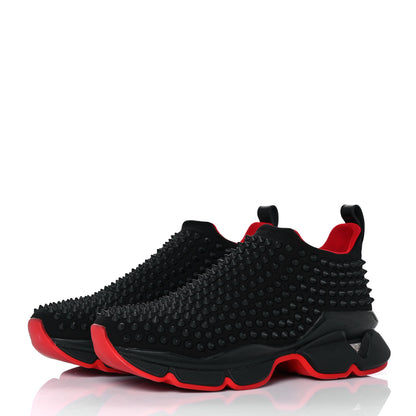 Christian Louboutin Neoprene Spike Sock Donna Flat Sneakers 37.5 Black 3 of 7