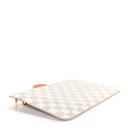Louis Vuitton Damier Azur Neverfull MM GM Pochette Rose Ballerine 4 of 7