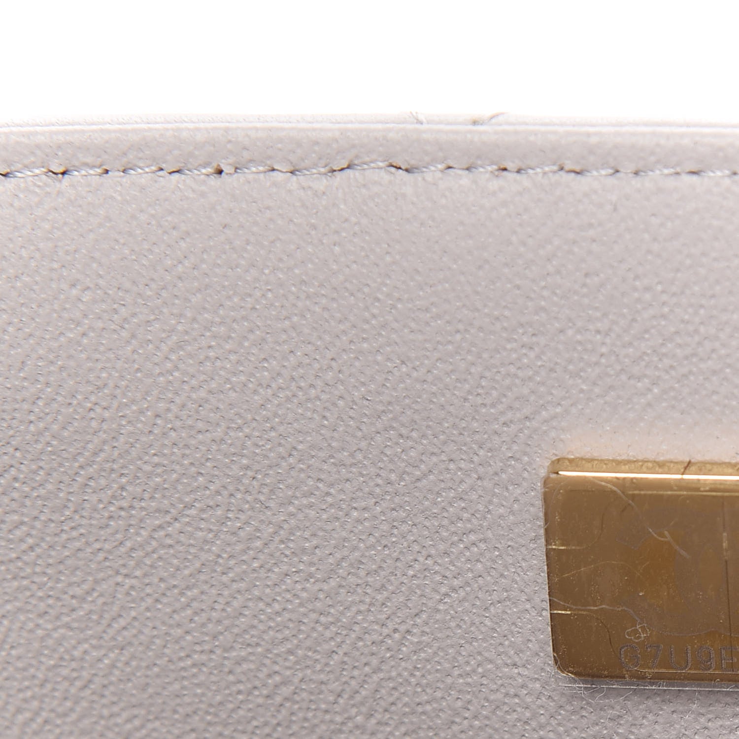 Chanel Lambskin Quilted Mini Top Handle Rectangular Flap Grey 9 of 11