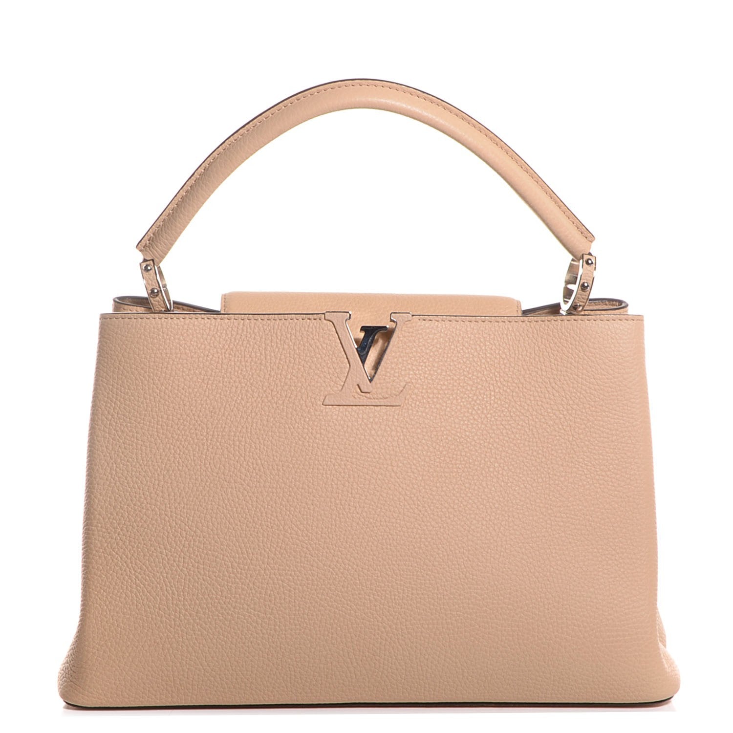 Louis Vuitton Taurillon Capucines MM Dune 1 of 7