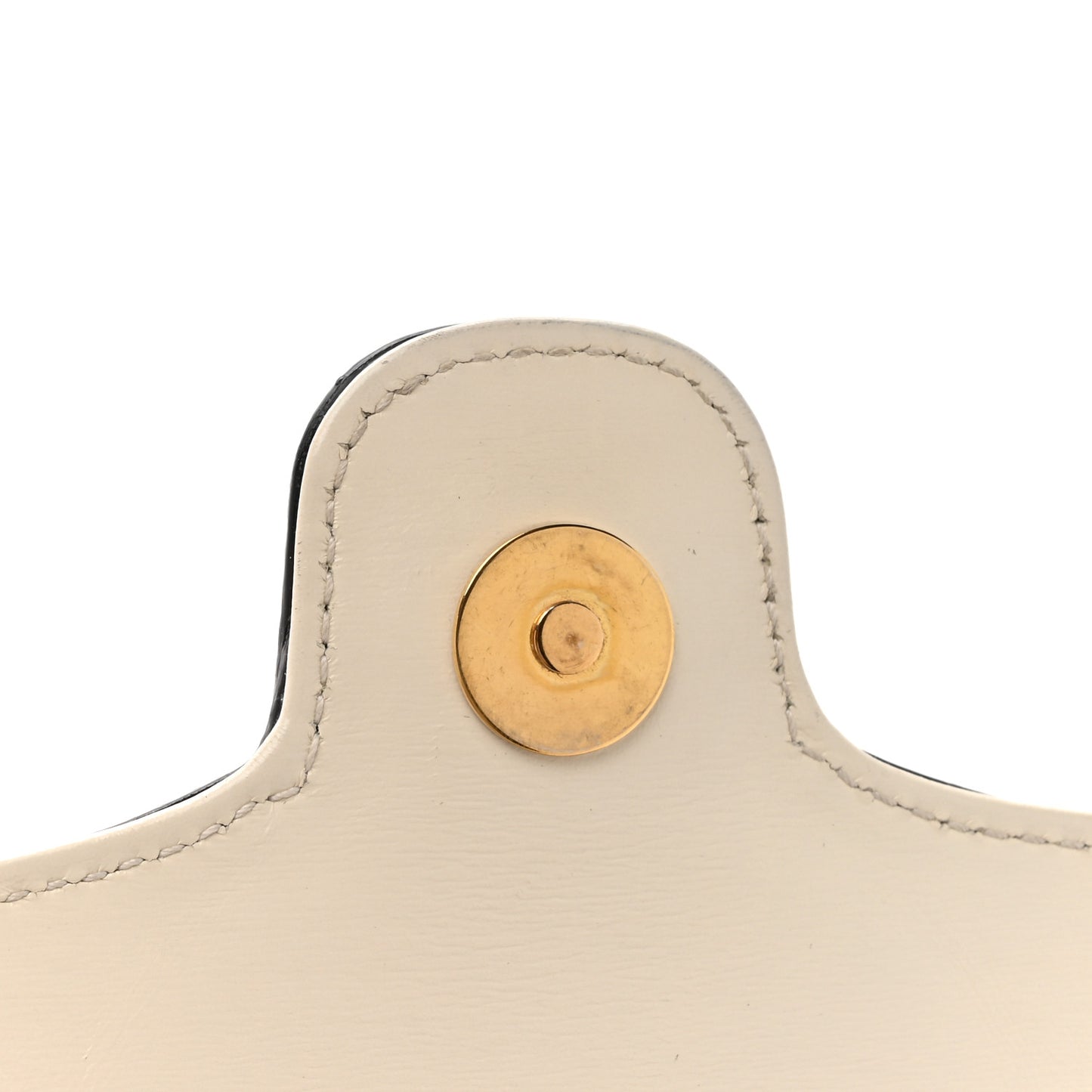 Calfskin Small Arli Flap Shoulder Bag Mystic White