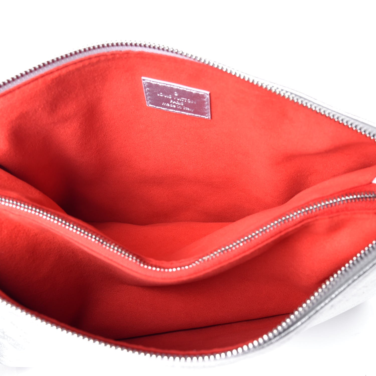 Louis Vuitton Metallic Lambskin Embossed Monogram Coussin PM Silver 6 of 10