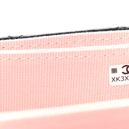 Chanel Lambskin Quilted Mini Wallet on Chain WOC Black Pink 8 of 13