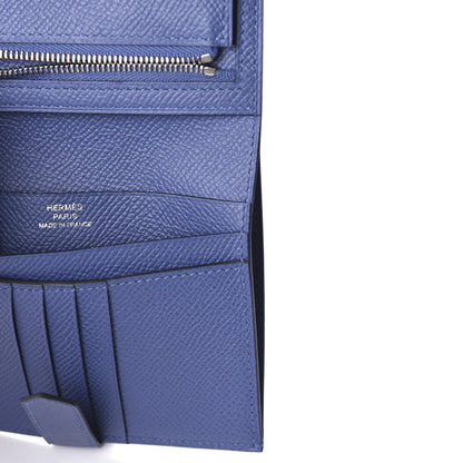 Hermes Epsom Bearn Compact Wallet Bleu Brighton 8 of 11