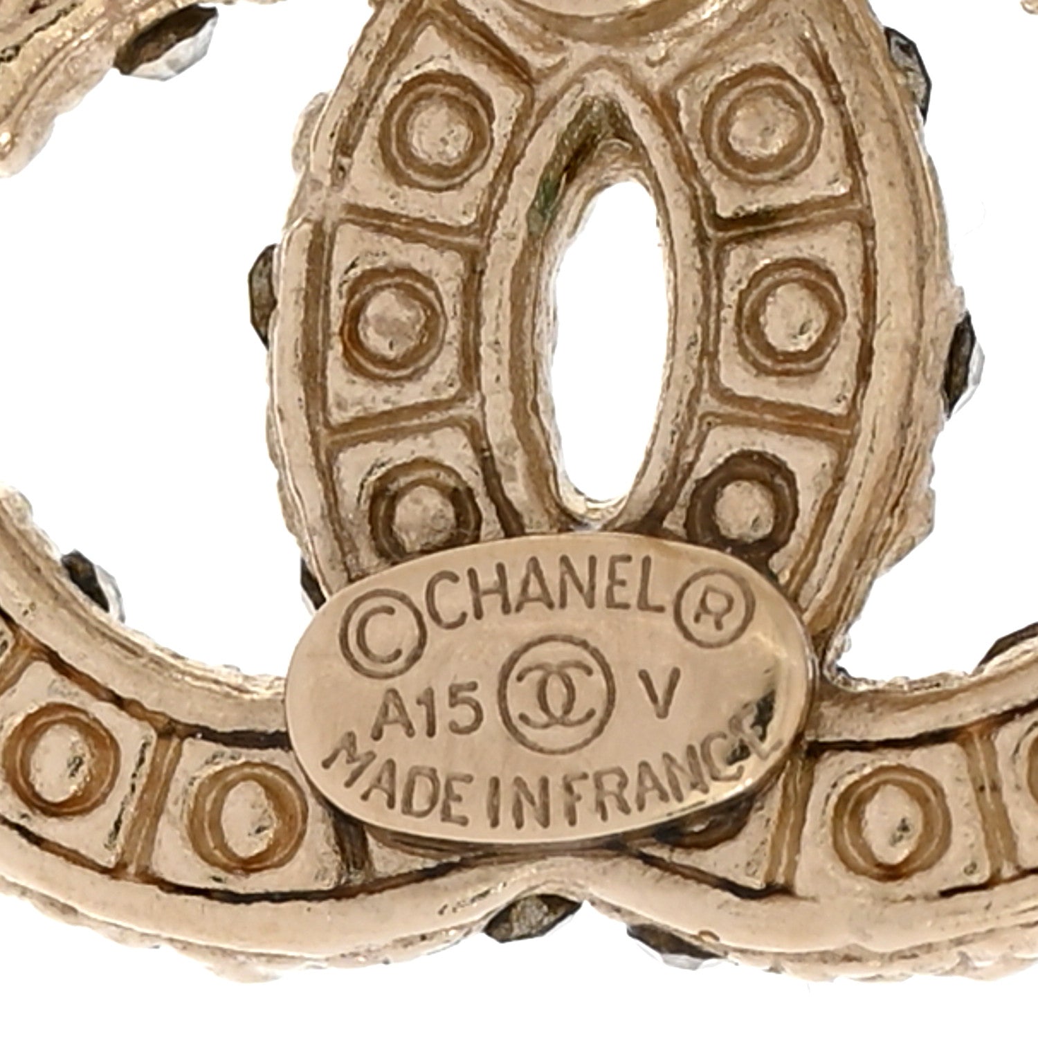 Chanel Pearl CC Earrings Gold 4 of 5