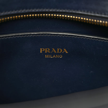 Prada Saffiano Soft Calfskin Small Zippered Tote Baltico 8 of 9