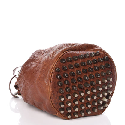 Alexander Wang Pebbled Lambskin Diego Bucket Bag Brown Brass Hardware 5 of 11