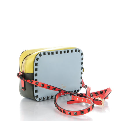 Valentino Garavani Calfskin Colorblock Rockstud Camera Crossbody Bag Multicolor 3 of 7