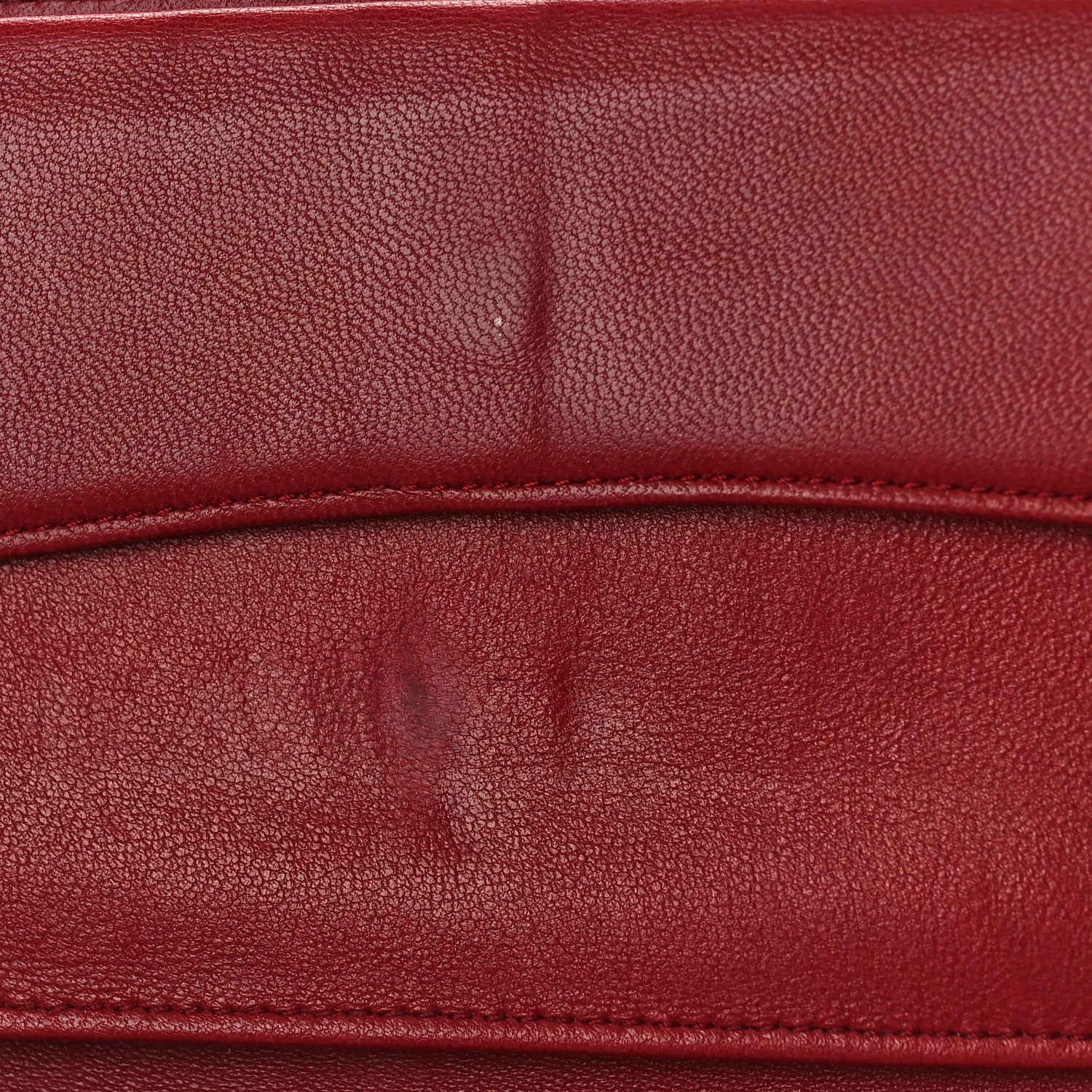 Chanel Lambskin Quilted Large Flap Wallet Red 14 of 14