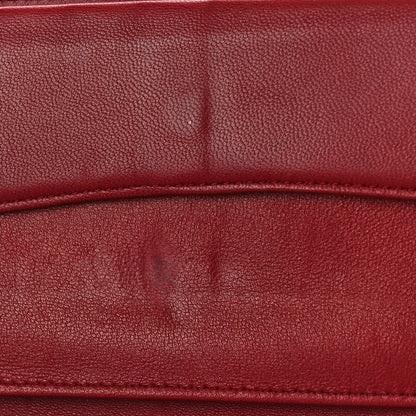Chanel Lambskin Quilted Large Flap Wallet Red 14 of 14