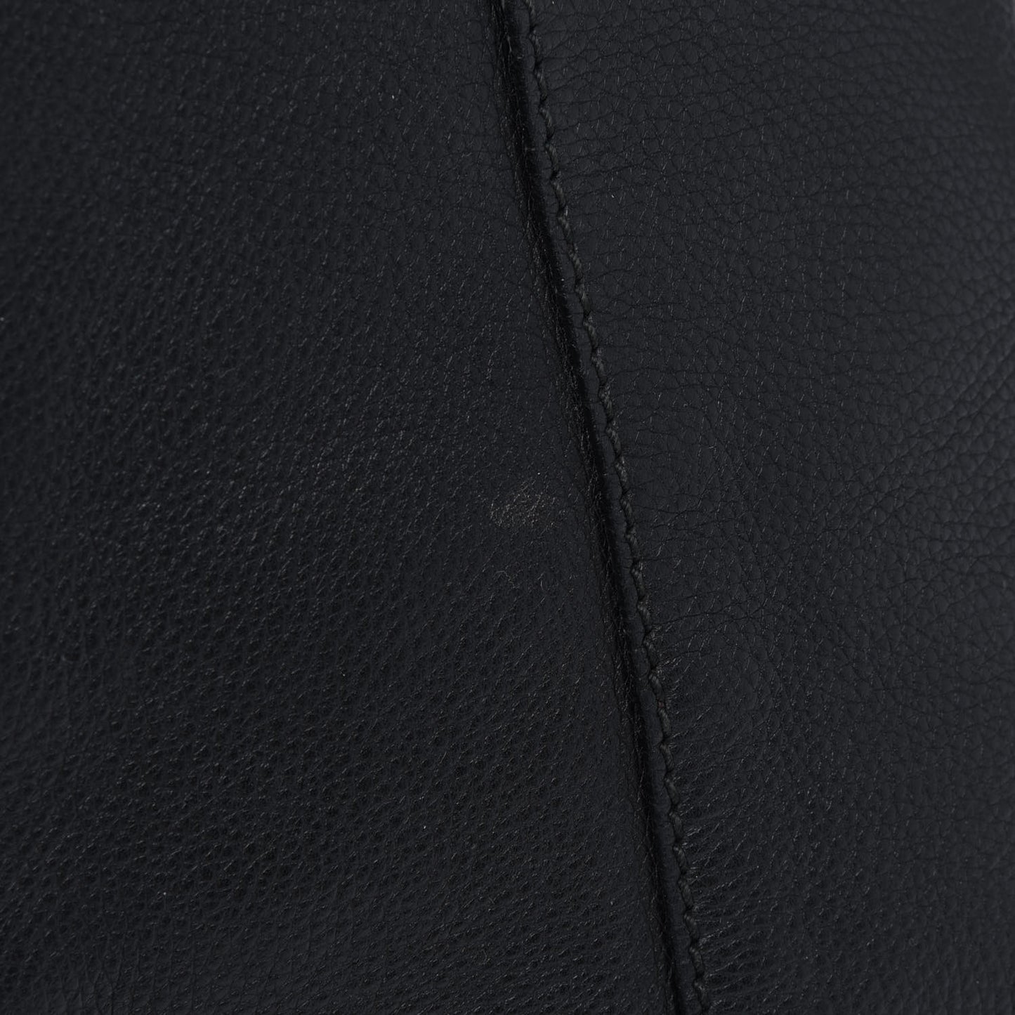 Pebbled Calfskin Medium Twill Tote Black