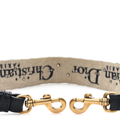 Christian Dior Oblique Studded Shoulder Strap Blue 3 of 4