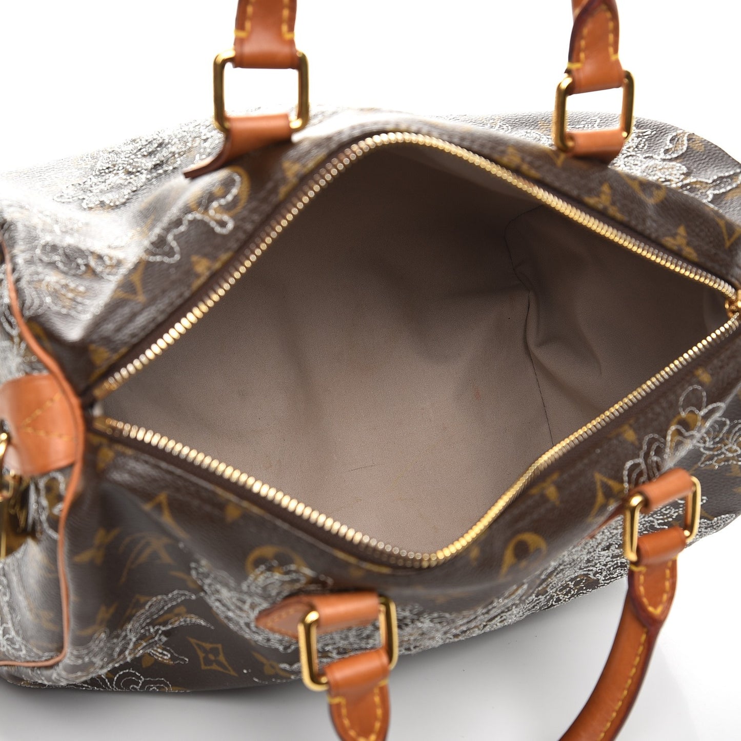 Monogram Dentelle Speedy 30 Silver