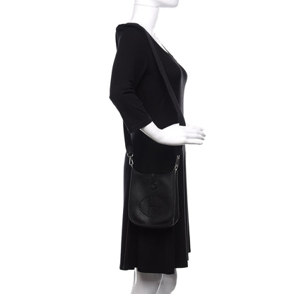 Hermes Taurillon Clemence Evelyne TPM Black 2 of 10