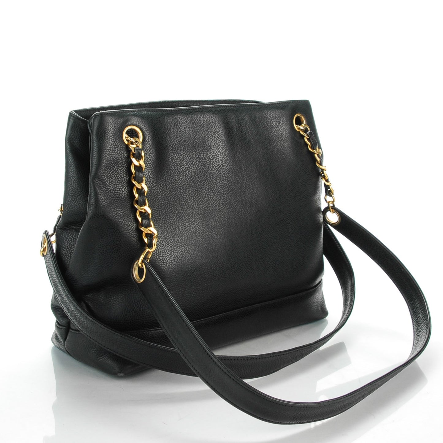 Caviar CC Shoulder Bag Black