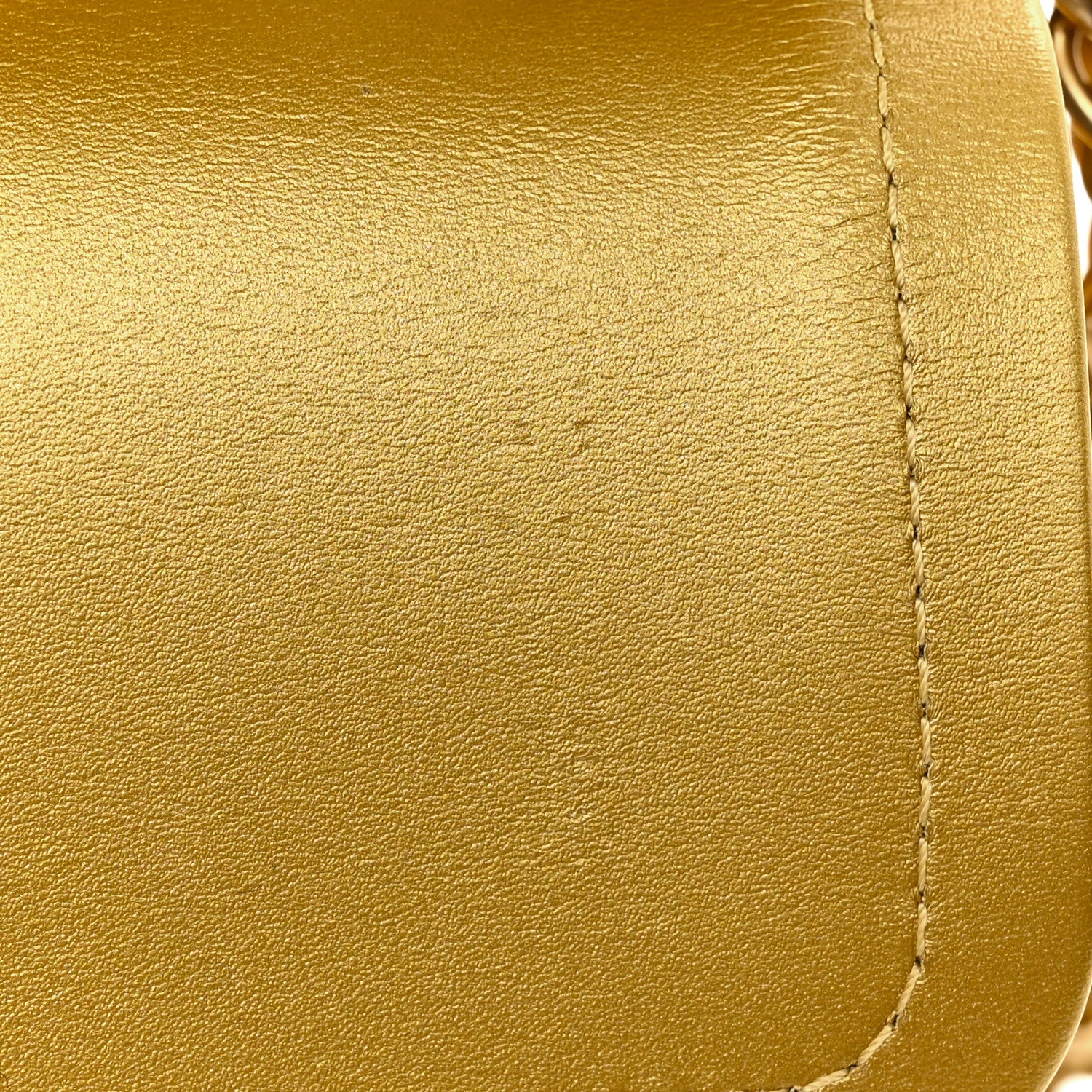 Chanel Metallic Calfskin Crocodile Embossed Cocodile Medium Double Flap Gold 11 of 12